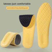 Latexes Insole For Shoes Sole Comfortable Massage Soft And Breathable Cushion Running Insoles Feet Man Women Orthopedic Insoles Shoes Accessories