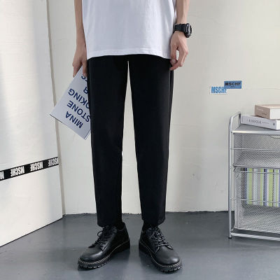 Korean Trendy Men Wide Leg s Suit Pants.& Ankle
