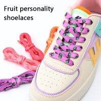 Flat Shoelaces for Shoes Sneakers Shoe Laces for Tennis Print Fruit Cute Shoestrings Printing Pattern Shoelace Sports Lace 1Pair