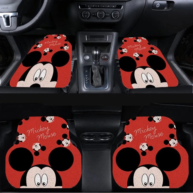 Cute Cartoon Car Foot Pad - Universal, Non-slip, Easy To Wash, And
