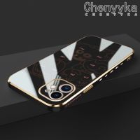 เคส Chenyyka สำหรับ iPhone 11 11 Pro 11 Pro Max,เคสการ์ตูนลายดินสอสีเรียบง่าย Shin-Chan เคสโทรศัพท์กันกระแทกคลุมทั้งหมดป้องกันเลนส์กล้อง