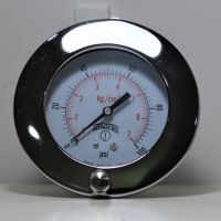 (UIM-Shop) Paper Machine Gauges Brass 3.5" , 1/4" NPT , 0-100 psi/kg/cm2 (Model PPM35ABF4NP1HG)