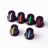 10Pcs 6Mm Shaft Hole Dia Potentiometer ลูกบิดหม้อหมวก