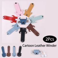 Leather Cable Straps Cable Ties Cable Organizers Cord Tie Keeper Earphone Winder USB Cable Clips for USB Cable Headphone Wires Cable Management