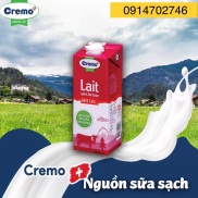 HCMLốc 6 hộp 1L Sữa tươi Cremo ít béo không lactose dành cho bụng yếu nhập