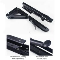 2 Pcs Folding Shelf Bracket Wall Mount Table Hinge Stainless Steel Spring Loaded Supports DIN889