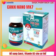 Viên uống bổ sung Canxi ,vitamin D3 Aquamin Canxi Nano MK7 Gold Giúp phát triển chiều cao ở trẻ, giảm loãng xương ở người lớn- thành phần Aquamin 400mg Nhập khẩu Anh, DHA nhập khẩu Đan Mạch.Hộp 30 viên thumbnail