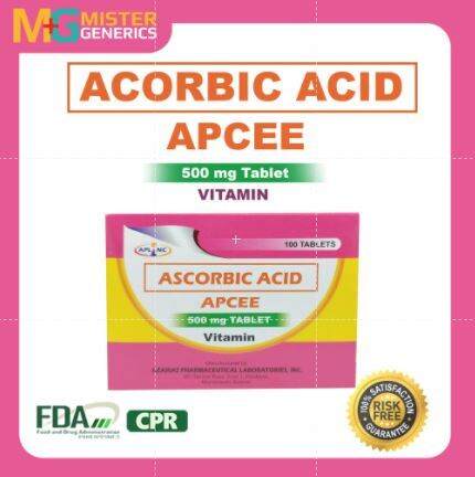 Ascorbic Acid Vitamin C APCEE 500mg 100 Tablets | Lazada PH