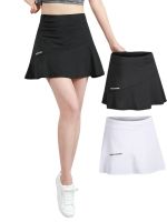 ฤดูร้อนผู้หญิงเทนนิส Skort เอวสูงสีขาวกอล์ฟโยคะเต้นรำวิ่งออกกำลังกายมินิจีบกระโปรงกับกระเป๋ากีฬา