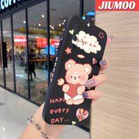 เคส JIUMOO สำหรับ Vivo X30 Pro เคสโทรศัพท์ลายการ์ตูนรูปหมีแองเจิลเคสขอบซิลิโคนของเหลวแบบนิ่มดั้งเดิมคลุมทั้งหมดเคสตัวปกป้องกล้องถ่ายรูปเลนส์เคสฝาหลังกรอบกันกระแทก