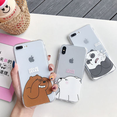 น่ารัก หมีเปลือย เคสโทรศัพท์มือถือ iphone6 6s iphone7 iphone8 iphone6plus iphone6splus iphone7plus iphone8plus เคสไอโฟน11 SE #857