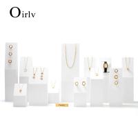 Oirlv สร้อยคอแหวนเครื่องประดับ3สีนาฬิกาข้อมือขาตั้งจอภาพทองเพชรทองโบราณที่เก็บเครื่องประดับผู้ถือชุด TT129