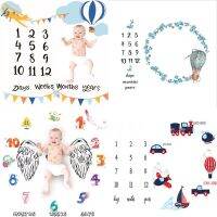 Infant Baby Milestone Photo Props Background Blankets Play Mats Backdrop Cloth Calendar Nordic Photo Props Accessories King Size