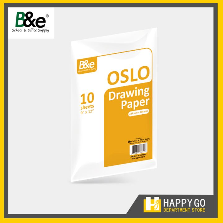 Oslo Drawing Paper 9X12” 10 Sheets 20 Sheets 1Pack Lazada PH