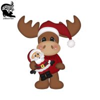 New Christmas Reindeer Cutting Dies Santa Claus Doll Metal Embossing DIY Scrapbook Stencil Gift Card Craft