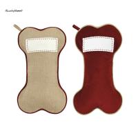11UA Christmas Stocking Dog Bone Hanging Ornament Gift Packaging Decoration for Home Children‘s Day Birthday Party Gift Socks Tights