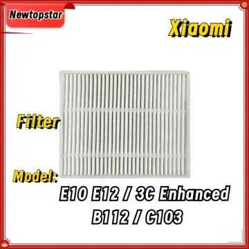 For Xiaomi Robot Vacuum E10 / E12 / B112 Roller Main Side Brush Hepa Filter  Mop Cloths Spare Part Replacement Accessory