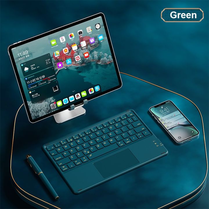 zf-android-ios-windows-แท็บเล็ตแป้นพิมพ์บลูทูธสัมผัสแป้นพิมพ์ไร้สายสำหรับเกมส์พีซี-ipad-เมาส์ไร้สาย-teclado-air-สำหรับ-xiaomi