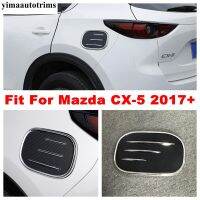 ถังน้ำมันดีเซลสำหรับ Mazda Cx5 2017-2022น้ำมันเบนซินรถยนต์เครื่องบรรจุน้ำมันขอบฝาปิดอุปกรณ์ตกแต่งคาร์บอนไฟเบอร์ตกแต่งภายนอก