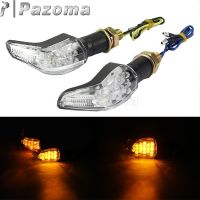 2pcs Motorcycle LED Turn Signals Light 12LED Super Bright Amber Blinker Indicators For Suzuki Honda Yamaha BMW FZ1 YZF R1 R6