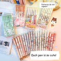 6PCS/Set Kawaii Gel Pen 0.5mm Cute Ballpoint Retractable Students Writing Cartoon School Supplies Stationery Office Accessories