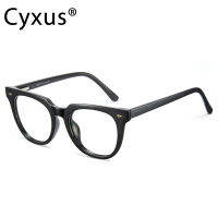 Cyxus ป้องกันแสงสีฟ้าแว่นคอมพิวเตอร์สำหรับผู้หญิง100% UV400ป้องกันรังสีแว่นตา Release Eyestrain กรอบทรงกลมผู้ชาย8212