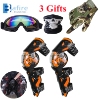 BAFIRE Racing Knee Guards Motorcycle Protective Gear Off-road Knee Pads PC Hard Collision Avoidance Crash Proof For MotoABMX