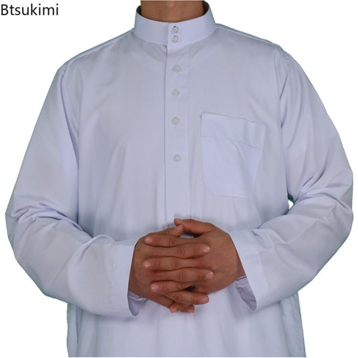 ผู้ชายแฟชั่นมุสลิมเสื้อผ้าแขนยาวหลวมผู้ชายซาอุดิอาระเบียชุดชาวมุสลิม-kurta-ชุดเดรสมุสลิม-kaftan-abayas