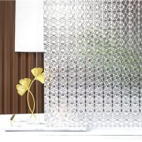 LUCKYYJ 3D Decorative Window Privacy Film  No Glue Removable Self-adhesive Film  Frosted Glass Stickers Anti UV Window Tint Film Window Sticker and Fi