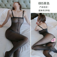 2023 Hot Long Night Sexy Lingerie Womens Sexy Transparent Temptation One-Piece Stockings Pantyhose Internet Celebrity Stockings Coquettish Black