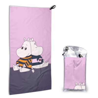 Moomin ขนาด40*80ซม.,Handuk Cepat KERING ผ้าเช็ดตัว Marvel แฟชั่นซูเปอร์ไลน์สำหรับทุกเพศผ้าเช็ดตัวไฟเบอร์