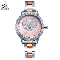 Shengke celet Women Watch New Quartz Top nd Luxury Fashion Crystal Wristwatches Ladies Gift Relogio Feminino