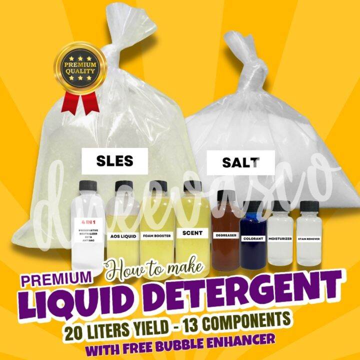 [PREMIUM] Liquid Detergent Kit 20L yield with Procedure Lazada PH