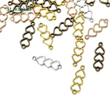 10x Flower Charm 2 Hole Connectors, Gold Tone Bracelet/earring/necklace  Connectors G132 - Etsy | Flower charm, Earrings, Gold tone bracelet
