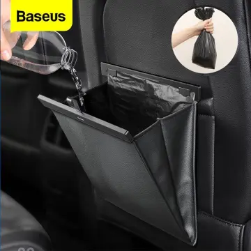Baseus Alloy Car Trash Can Auto Organizer Storage Bag Car Garbage Bin  Ashtray Dust Case Holder Auto Accessories