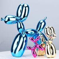 【CC】☂  Electroplated Resin Dog Crafts Ornament Sculpture Room desktop Statue