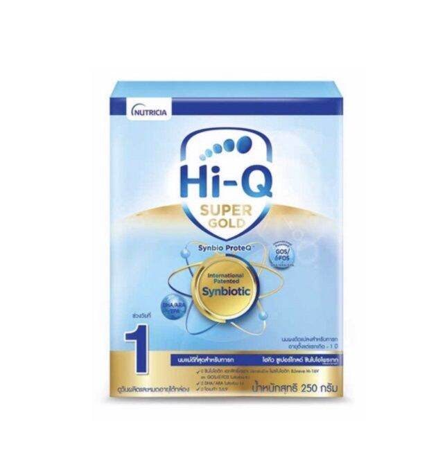 hi-q-นมผง-ไฮคิว-ซูเปอร์โกลด์-ซินไบโอโพรเทค-สูตร1-นมผงสำหรับเด็กแรกเกิด-1ปี-ขนาด-250-กรัม-1-กล่อง