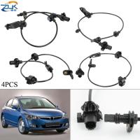 ZUK เซ็นเซอร์ ABS ความเร็วล้อ4ชิ้น/เซ็ตสำหรับ HONDA CIVIC 2006 2007 2008 2009 2010 2011 FA1 FD1 FD2ซีวิคแบบไฮบริด FA3 2007-2011