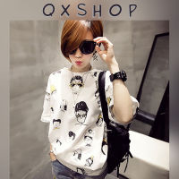 QXshop เสื้อยืดลายกราฟิกสุดเท่ห์❤️‍? ใส่แล้วเป๊ะสุด? แมชท์กับทุกสถานการณ์? ผ้านิ่มใส่สบาย สายมินิมอลไม่ควรพลาด☁️?