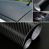 【CC】 30x127cm Car Stickers and Decals Carbon Vinyl Wrap Sheet Roll Custom Film Styling Exterior Accessories