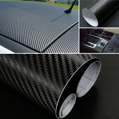 【CC】 30x127cm Car Stickers and Decals Carbon Vinyl Wrap Sheet Roll Custom Film Styling Exterior Accessories