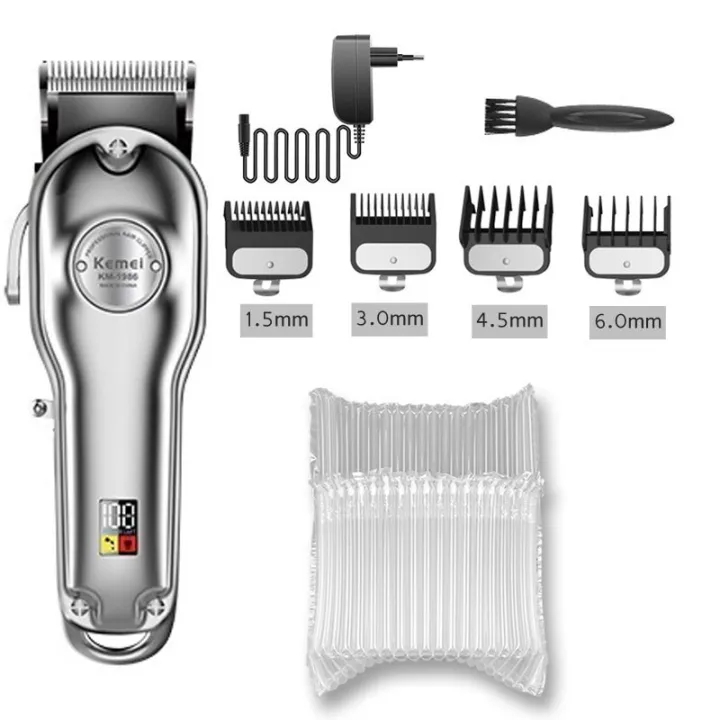 Kemei 1986 All Metal Cord Cordless Barber Hair Clipper Professional
