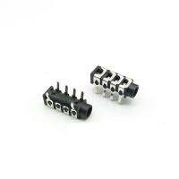 20pcs PJ-313B PJ313B PhoJack 3.5mm 6 contacts 4 conductors stereo audio socket through hole right angle 4 poles audio plug