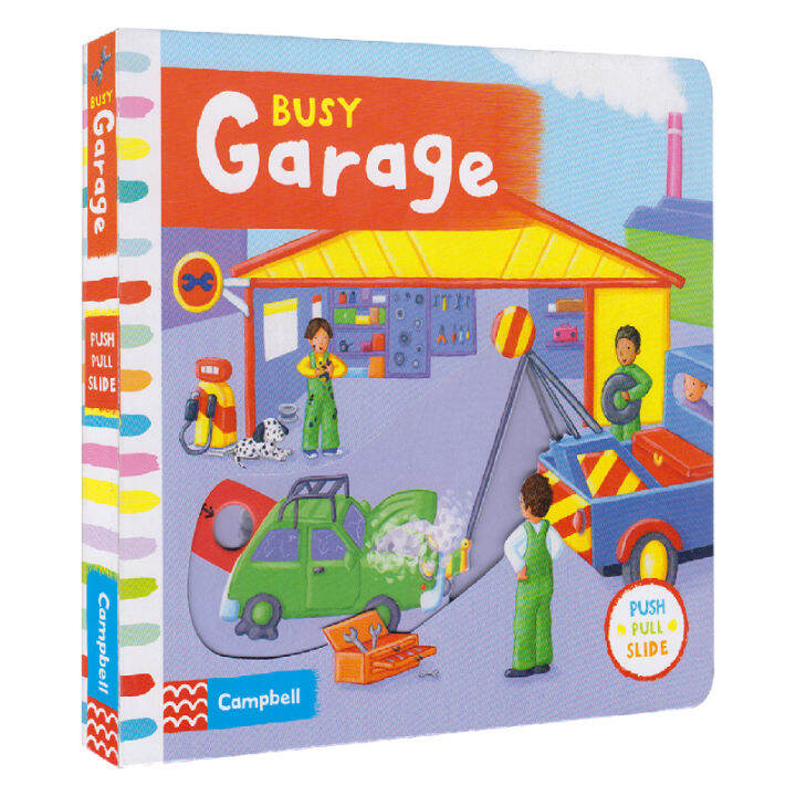 busy-garage-busy-series-paperboard-machine-book-repair-factory-3-6-years-old-interactive-english-story-picture-book-original-english-childrens-book