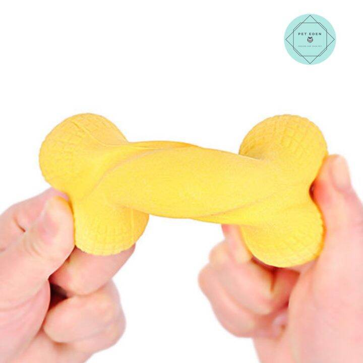 กระดูกยางกัด-rubber-bone-dog-toy-ของเล่นหมา-ของเล่นสุนัข-ขนาด-15-cm