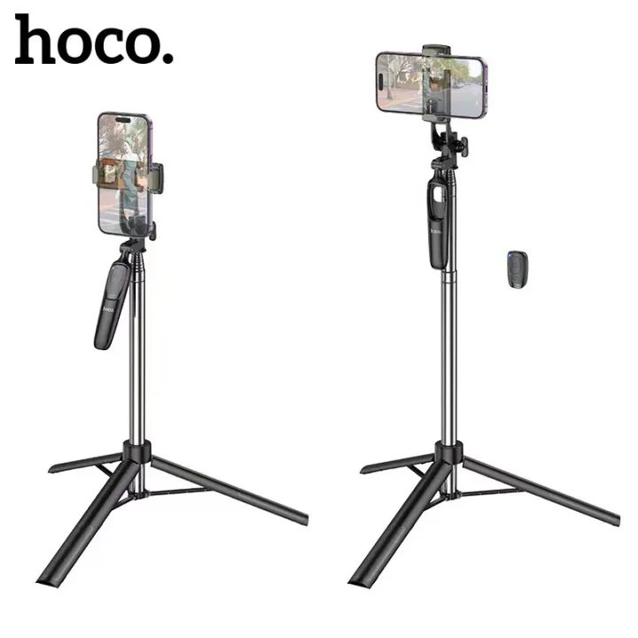 selfie-stick-hoco-k19-ไม้เซลฟี่-ยืดได้ถึง-1-57-เมตร-มีรีโมทเชื่อมต่อผ่านบลูทูธ-แท้100