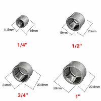 【cw】 1/4 quot; 1/2 quot; 3/4 quot; 1 quot; Female Thread 304 Pipe Fitting hydraulic End Caps Round Socket Plug Cap 【hot】