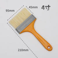 2-5PC Plastic Handle Paint Brush for Wall Decoration Art Student Oil Painting Graffiti Car Cleaning Flocking Brush Size 1-8Inch