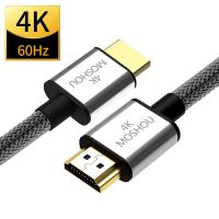 HDMI รองรับ4K 2.0b 2.0สาย MOSHOU 4K 60Hz HDR วิดีโอชายไปยังชายสำหรับแอปเปิ้ลทีวี PS4เครื่องขยายเสียงโปรเจคเตอร์ NS