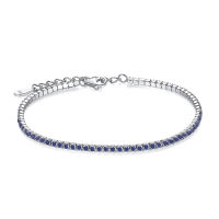 ELESHE 925 Sterling Silver Tennis Charm Bracelets For Women With Cubic Zirconia Link Chain Anti-allergy Sterling-silver-jewelry